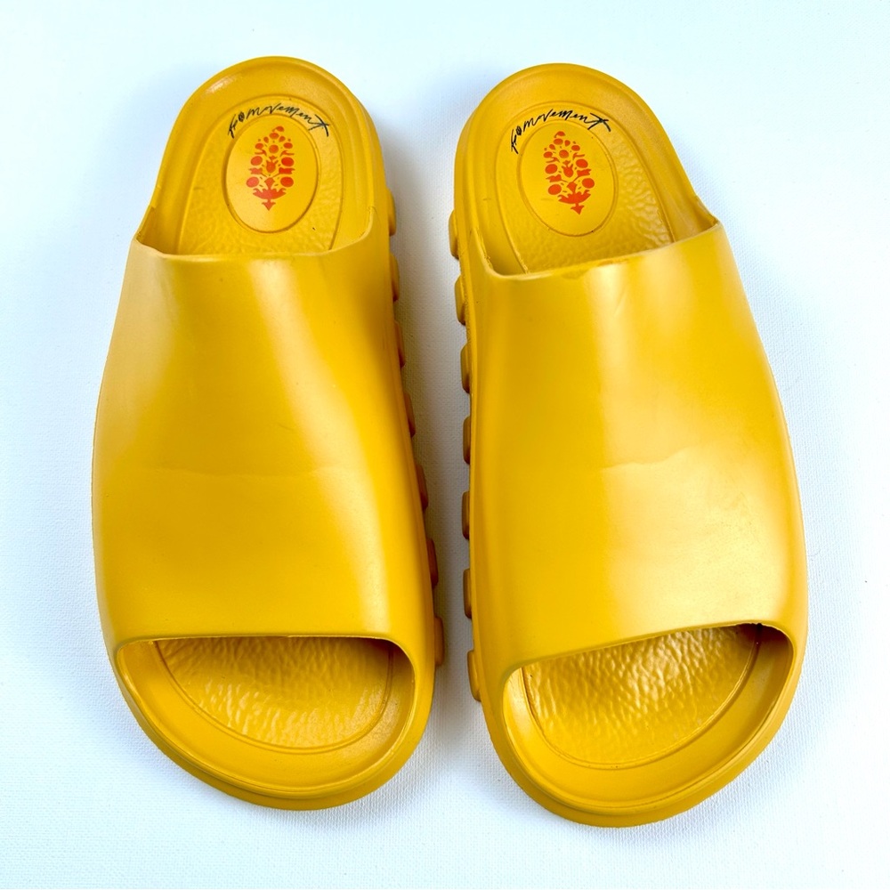 FP Movement by Free People Yellow Foam Slide Sandals 37/38 (f0080) - Picture 5 of 7